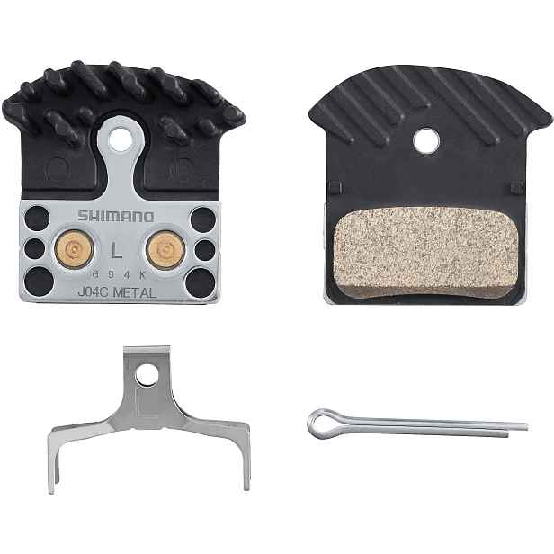 Brzdové destičky Shimano J04C-MF kovové s chladičem