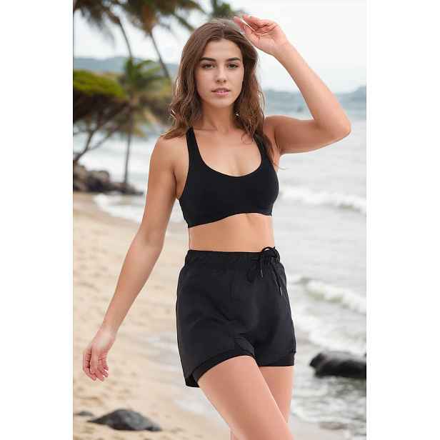 85389 Dewberry Womens Swim Shorts with Inner Tights