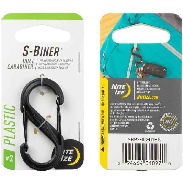 NITE IZE -BINER 2 2KS Plastová oboustranná karabina