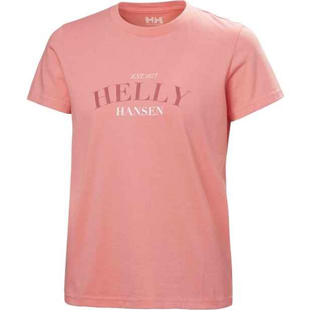 Helly Hansen W CORE GRAPHIC T-SHIRT 2.0 Dámské bavlněné tričko, lososová