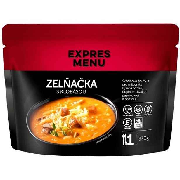 EXPRES MENU ZELŇAČKA KLOBÁSOU - 1 PORCE Hotová polévka