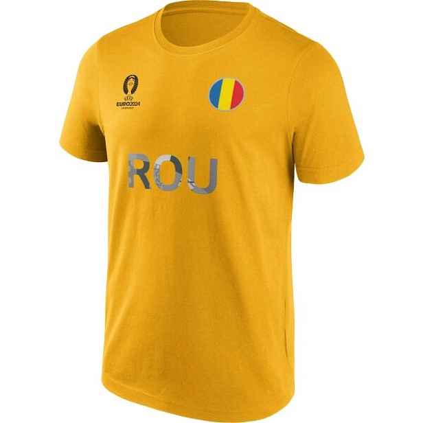 FANATICS UEFA EURO 2024 ROMANIA NATION FLAG Pánské triko
