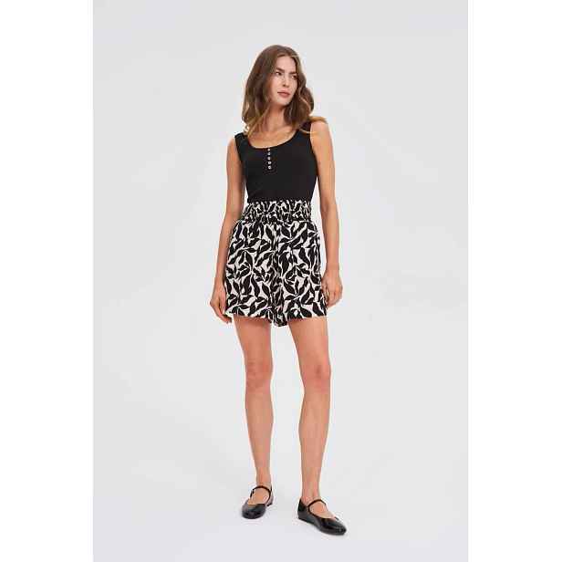 Marisse Patterned Viscose Shorts