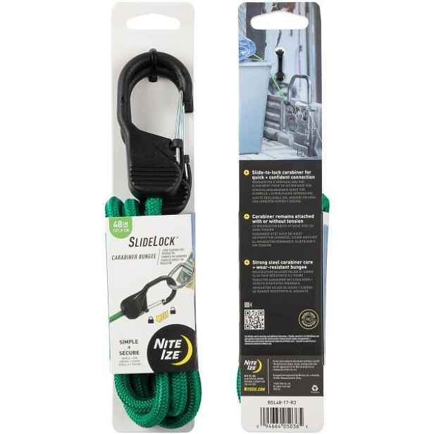 NITE IZE GUMICUK SLIDELOCK CARABINER BUNGEE Gumicuk