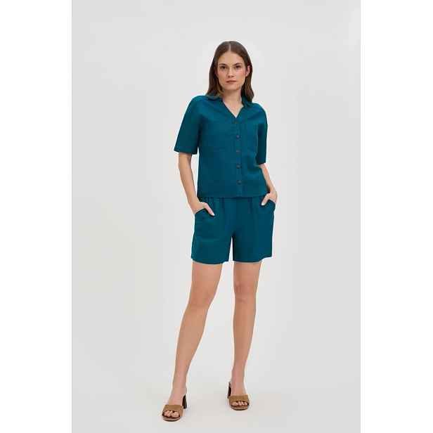 Marisse Cotton-Linen Shorts