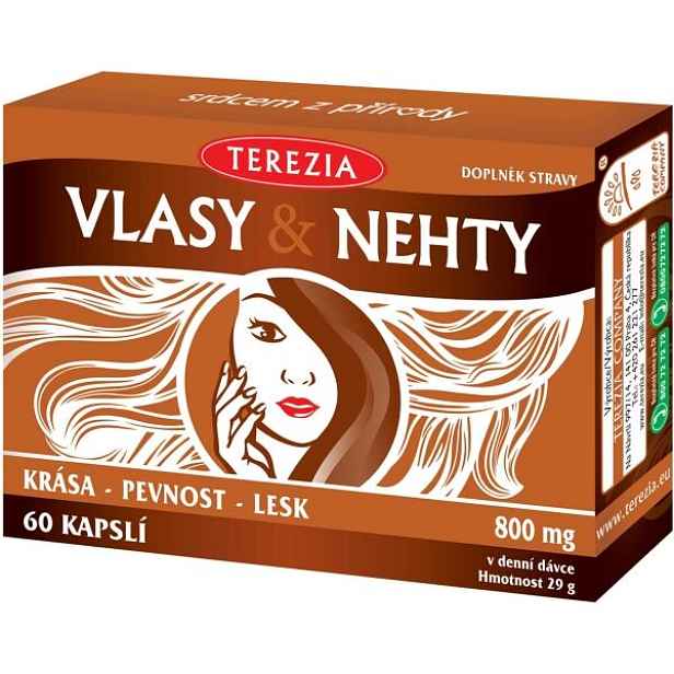 TEREZIA VLASY & NEHTY 60 CAPS Podpora vlasů a nehtů