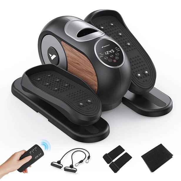 MERACH E32B1 Mini elektrický eliptický trenažér, mini stepper, 12 programů