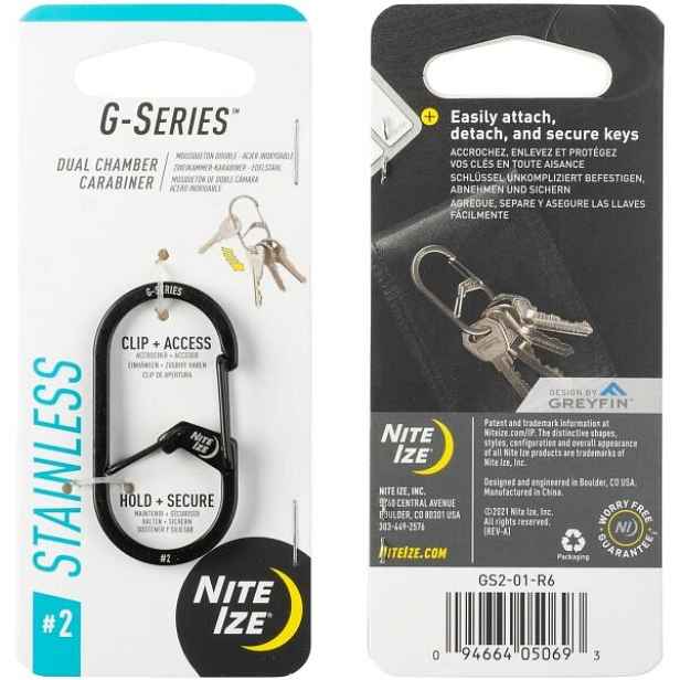 NITE IZE G-SERIES 2 Dvoukomorová karabina