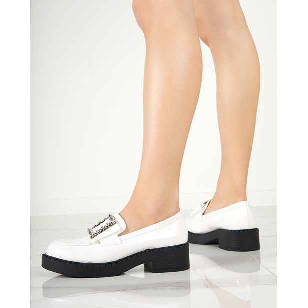 Resti Lacquered shoes with a buckle. Fogim- Footwear