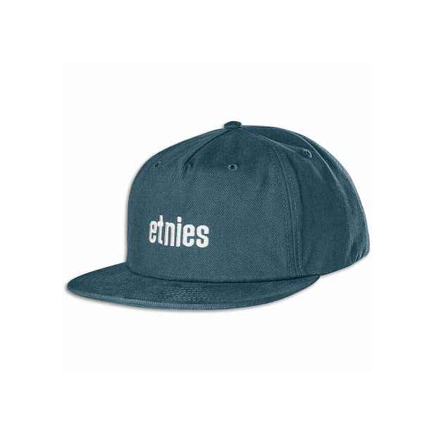 Etnies kšiltovka Icon Embroidery Snapback Indigo | Velikost One Size | 100% bavlna