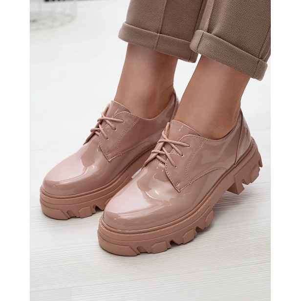 Resti lacquered women's half shoes Delgor- Footwear
