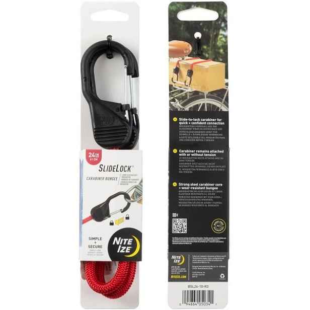 NITE IZE GUMICUK SLIDELOCK CARABINER BUNGEE 24 Gumicuk