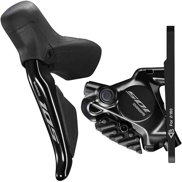 Brzdy Shimano 105 Di2 ST-R7170/BR-R7170 Délka: 1000 mm, Strana: Levá, Brzdové destičky: L05-RF - polymerové+chladič
