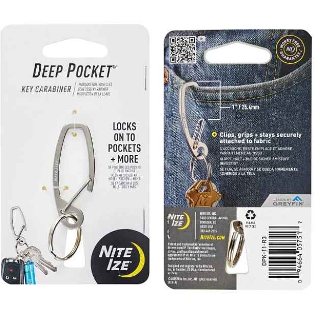 NITE IZE DEEP POCKET™ KEY CARABINER Klíčenka