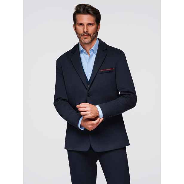 Ombre Men's knitted jacket with a fitted cut
