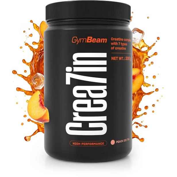 GymBeam CREA7IN 300 G LEDOVÝ ČAJ BROSKEV Kreatin