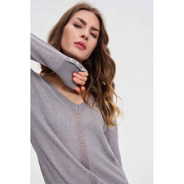 Marisse WOMEN'S SWEATER Z-SW-4807 .GREY MEL