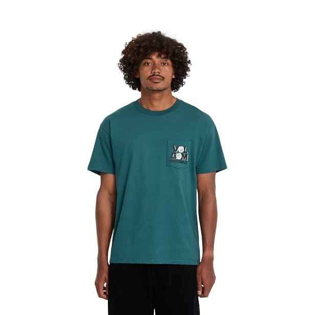 Volcom pánské tričko Parted Out Pocket Sst Rifle | 100% bavlna