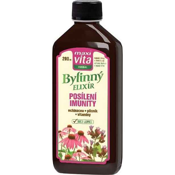 MAXI VITA HERBAL BYLINNÝ ELIXÍR POSÍLENÍ IMUNITY 200 ML Doplněk stravy
