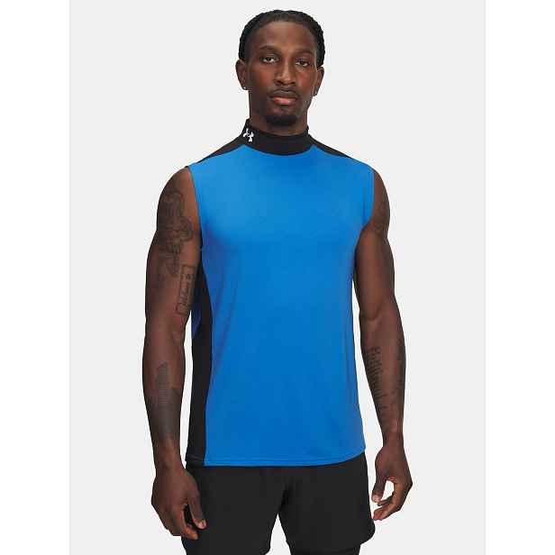 Pánské tílko Under Armour UA HG Wordmark SL-BLU - Pánské