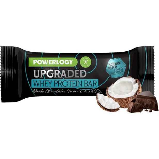 POWERLOGY UPGRADED WHEY PROTEIN BAR 50 G KOKOS + ČOKOLÁDA Proteinová tyčinka , G