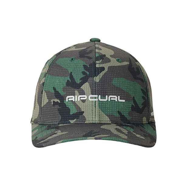 Rip curl kšiltovka Vaporcool Aerotech Flexfit Camo | Maskáč | Velikost One Size