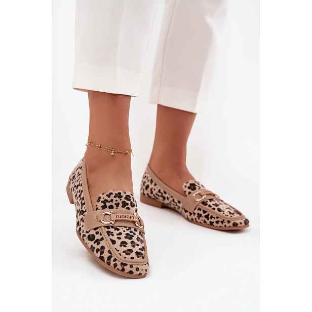 Dámské mokasíny s leopardím vzorem