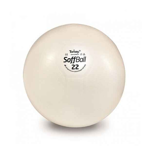 LEDRAGOMMA TONKEY SOFFBALL Maxafe míč 22 cm, smetanová, krabička