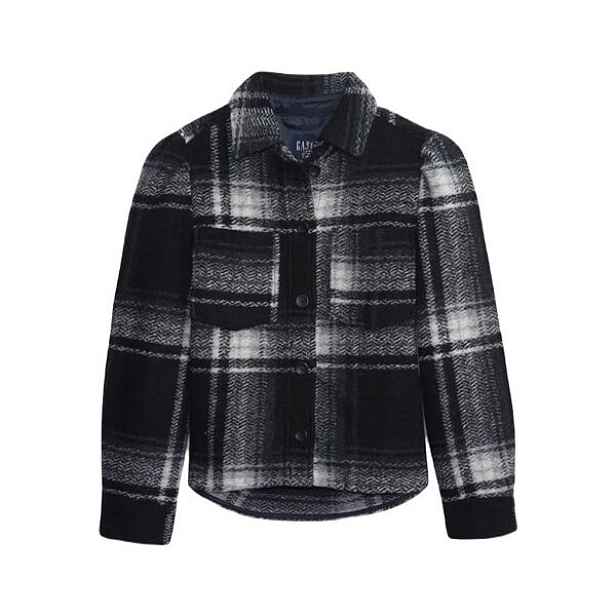 GAP PUFF SLEEVE CROP Dámská bunda