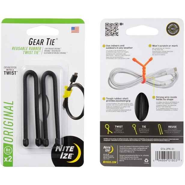 NITE IZE GEAR TIE 6 Vázací drát