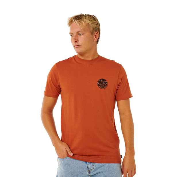 Rip curl pánské tričko Wettie Passage Icon Baked Clay | 100% bavlna
