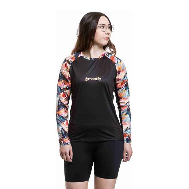 Meatfly dámský bike dres Leah Color Mountains