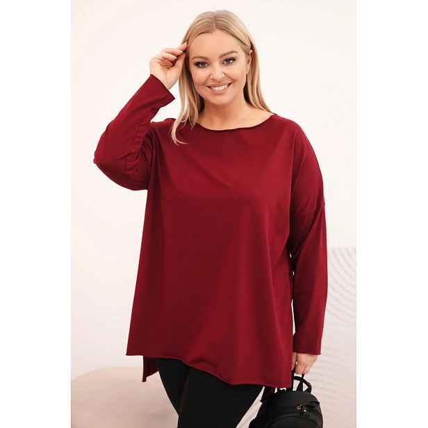 Asymetrická dámská halenka Plus Size