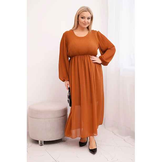 Kesi Włoski Plus Size plisované šaty