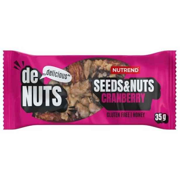 Nutrend DENUTS SEEDS+NUTS G BRUSINKA Energetická tyčinka , G