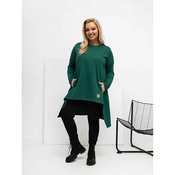 Plus size tunika v barvě