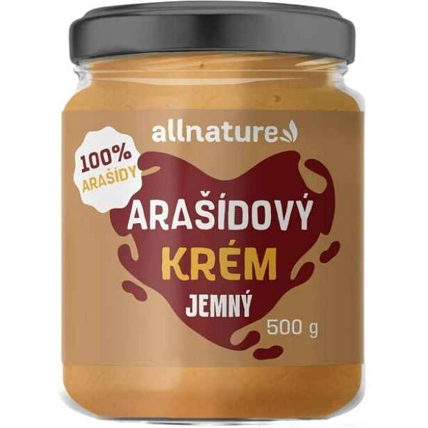 ALLNATURE ARAŠÍDOVÝ KRÉM JEMNÝ 500 G Ořechový krém , G