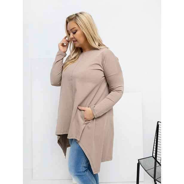 Asymetrická plus size tunika