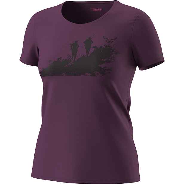 Triko Dynafit Graphic Cotton W / Tee amaranth/runeers Barva: , Velikost: