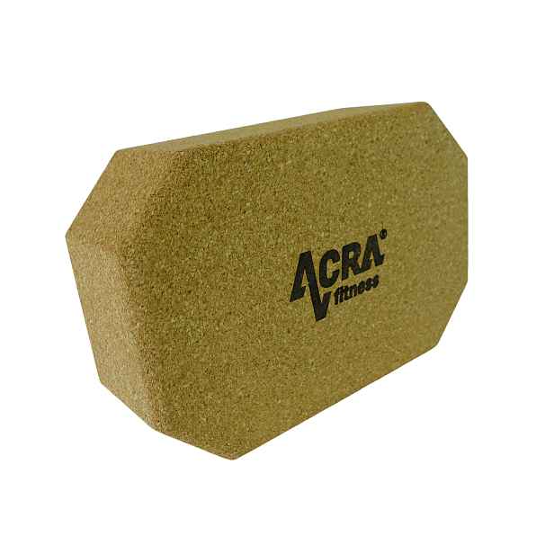 Cork wood yoga block 22.2x14,5x7.5cm
