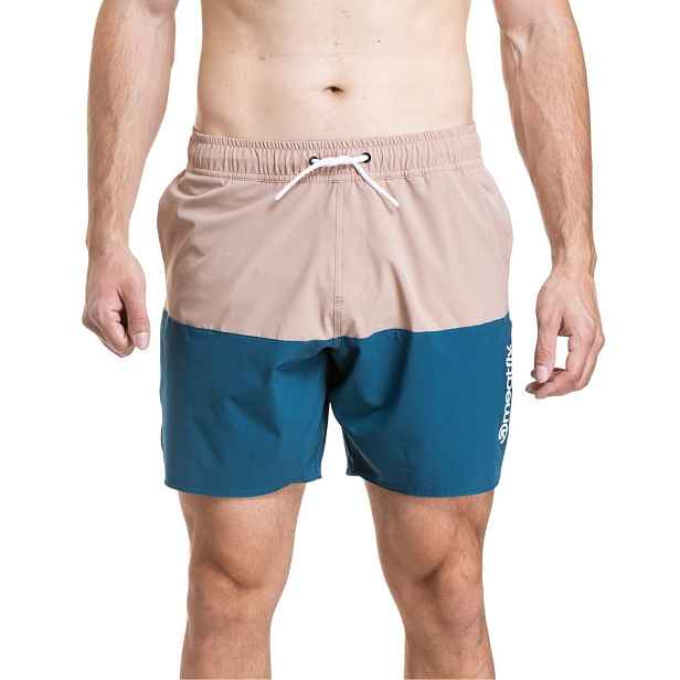 Meatfly pánské plavky Keith Boardshorts 17" Nougat / Super Teal