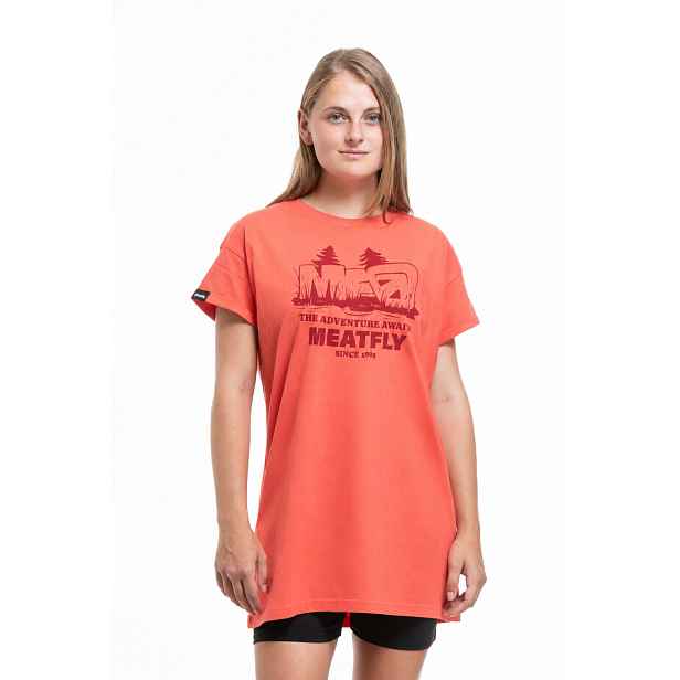 Meatfly dámské šaty Senna Coral / The Adventure | 100% bavlna