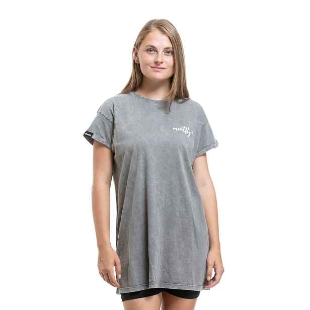 Meatfly dámské šaty Senna Acid Wash / Mountains | 100% bavlna