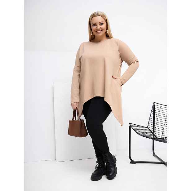 Plus size halenka v barvě