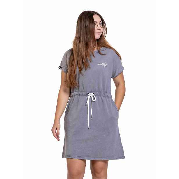 Meatfly dámské šaty Lottie / Acid Wash | 100% bavlna