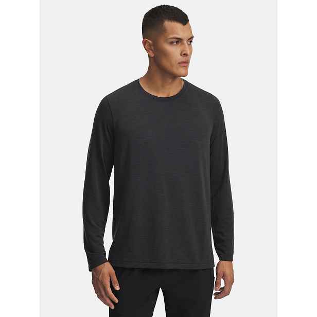 Pánské triko Under Armour UA TRAIL RUN Wool LS-BLK