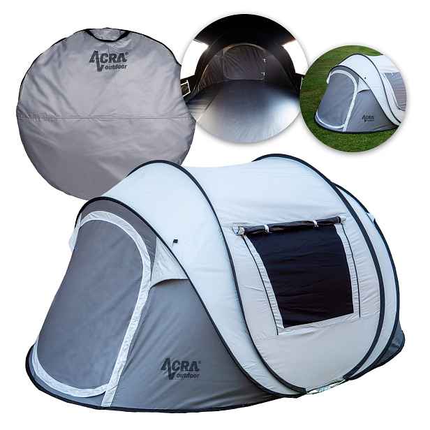 Acra Outdoor ST31 samorozkládací stan pro 2-3 osoby/2seconds - se zatmavením