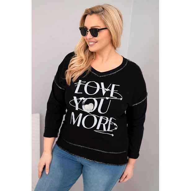 Dámská mikina Plus Size Love You More