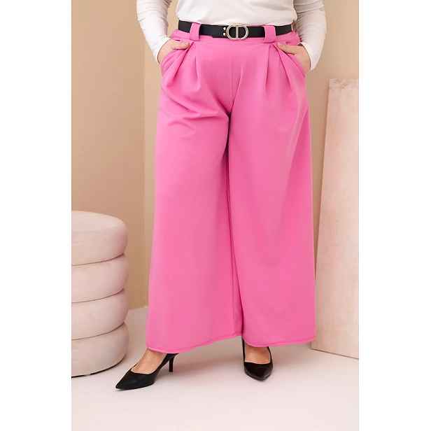 Kesi Plus Size kalhoty s páskem