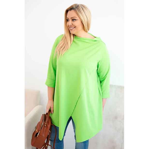 Dámská asymetrická halenka Plus Size